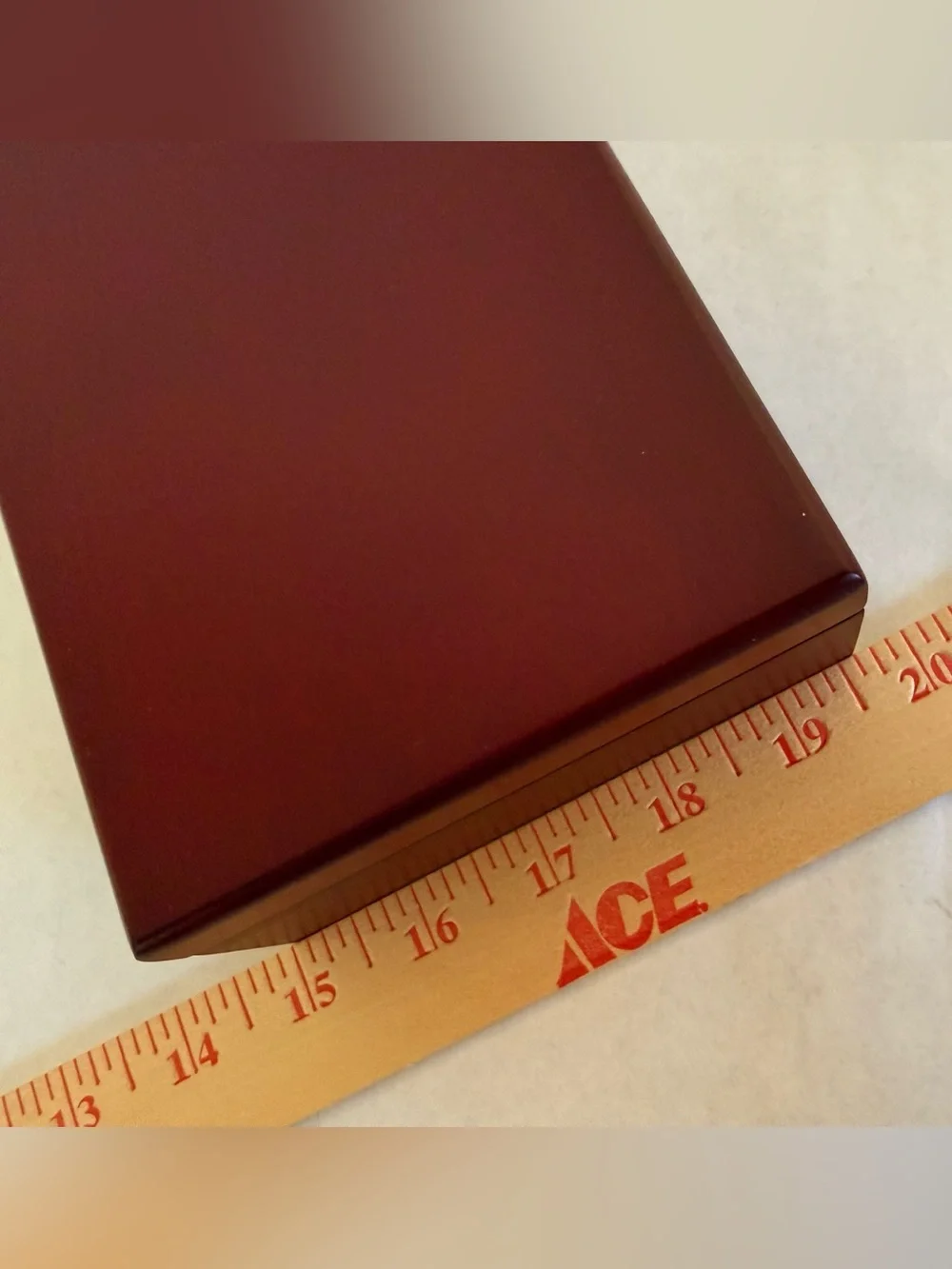Classic Burgundy Wooden Accessory Box